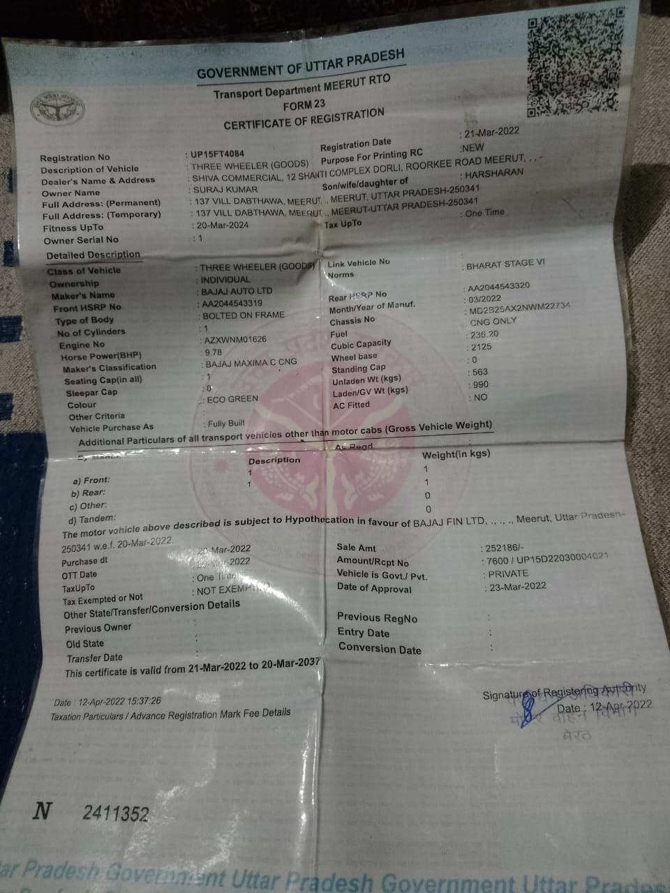 bajaj maximo for sale