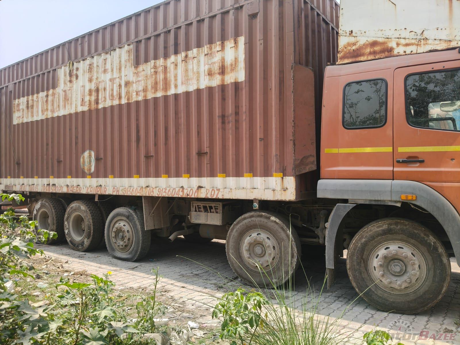 Well maintained BharatBenz 3723 container truck. All documents valid (Insurance, Fitness, Permit). Running vehicle, ready for immediate use.