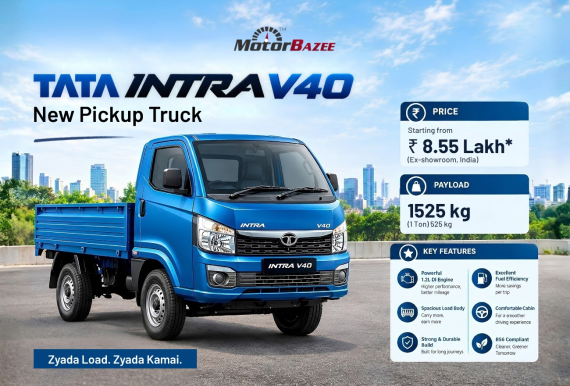 Tata Intra V40 New Pickup Truck Price Payload and Key Features